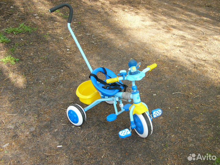 Детский велосипед с родительской ручкой