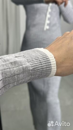 Платье трикотажное женское длинное