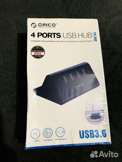 USB3.0 HUB 4 порта orico SHC-U3