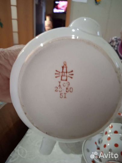 Чайный сервиз на 12 персон Дружковский фарфоровый