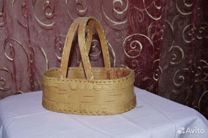 Корзиночки из бересты и соломки. Кашпо