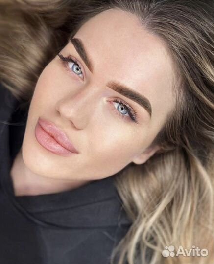 Перманентный макияж бровей, губ и век татуаж