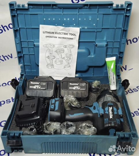 Гайковерт аккумуляторный Makita 2000N.M в кейсе