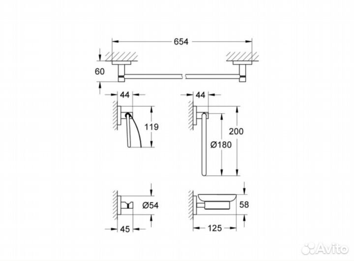 Новые аксессуары для ванной, grohe Essentials грое