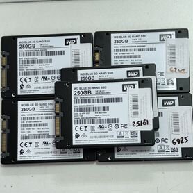 SSD Б/У SATA 250 GB WD Blue WD250G2B0A 19152ч