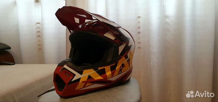 Кроссовый шлем с очками Ataki