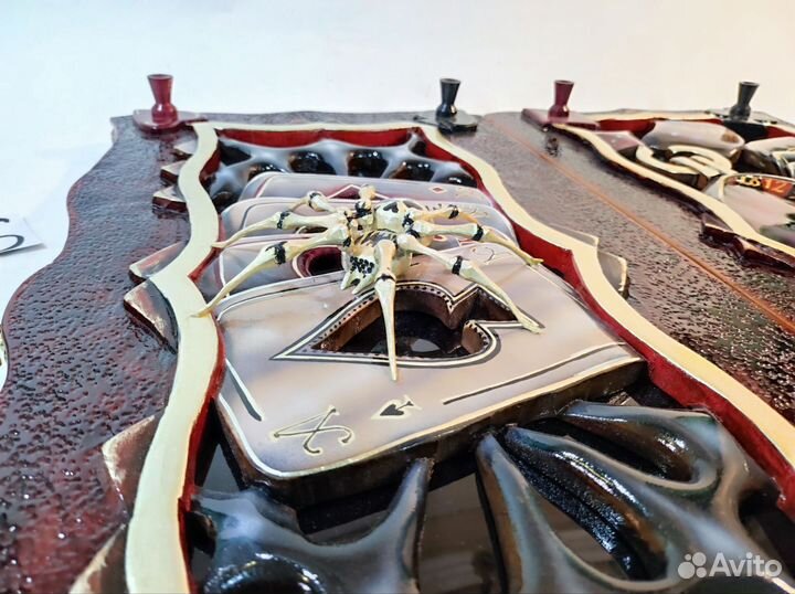 Нарды ручной работы со стеклом