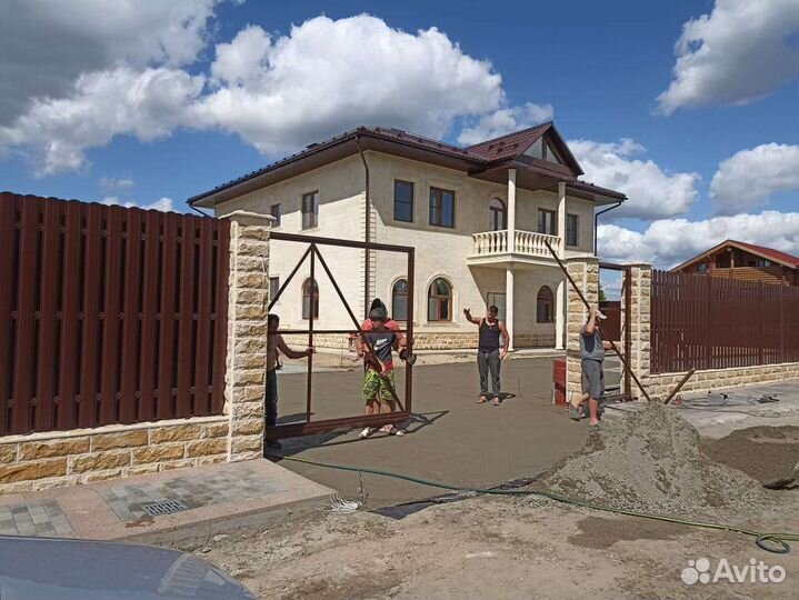 Установка крепких заборов