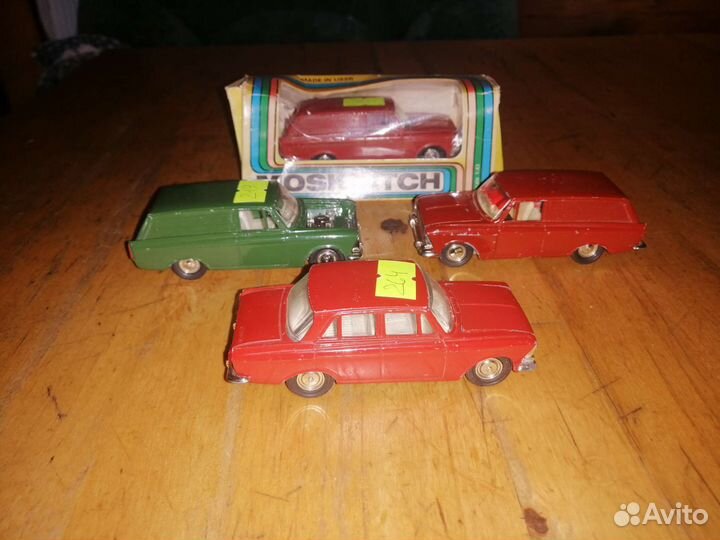 Модели Москвич номерные 434 А6, 412 А1