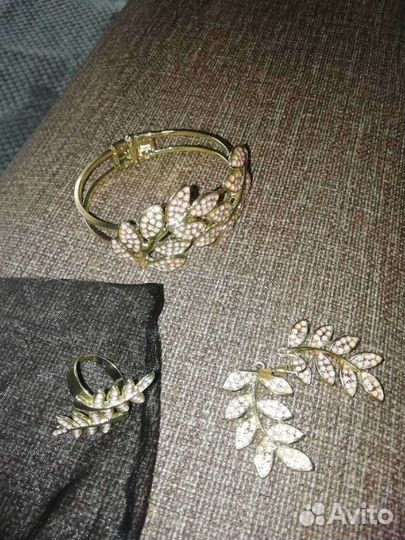 Браслет кольцо серьги