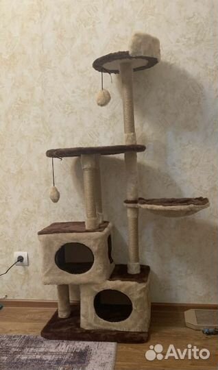 Домик для кошки с когтеточкой