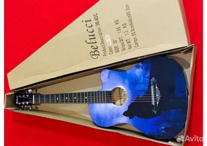 Акустическая гитара Belucci BC-3840 Night Wolf