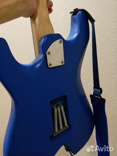 Электрогитара скалопированный гриф