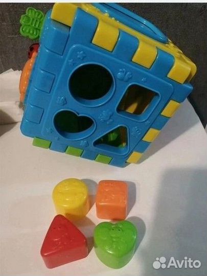 Мегакуб-сортер, развивающий куб бизиборд