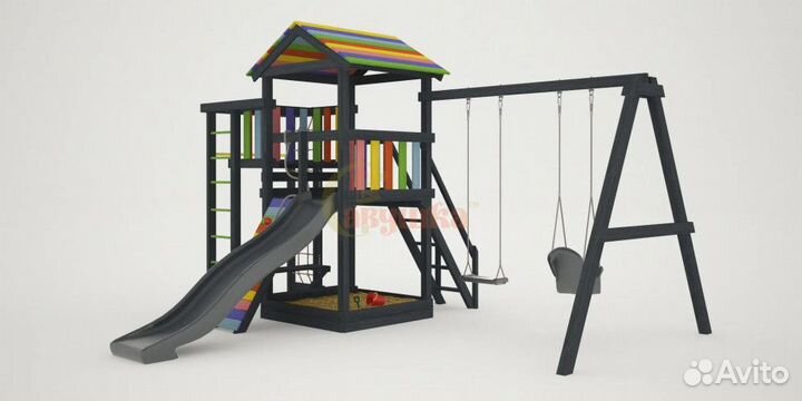 Детская площадка Савушка 5 (black edition)