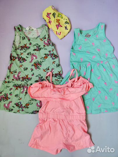 Платья и комбинезон для девочки 98