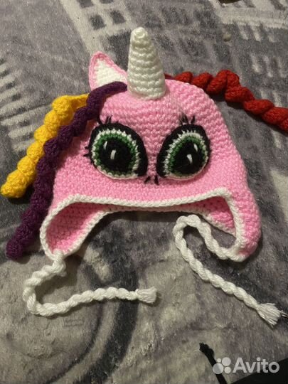 Шапка вязаная My little pony новая