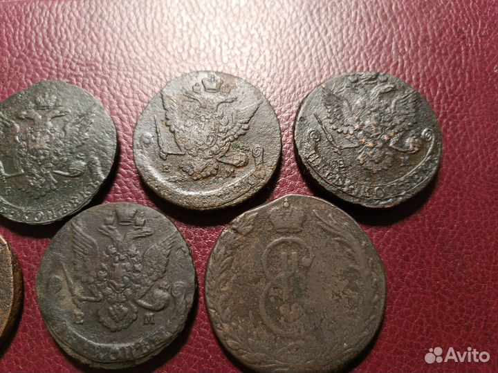 5 копеек 1766, 5 коп 1772, 5 к 1781, 5к 1784, 1787