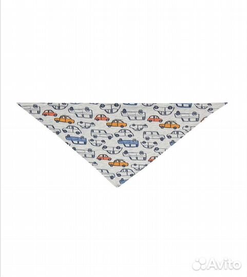 Шапочка и нагрудник набор на мальчика 6-12 мес