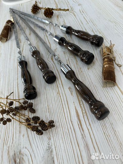 Шампура из нержавейки подарочный набор