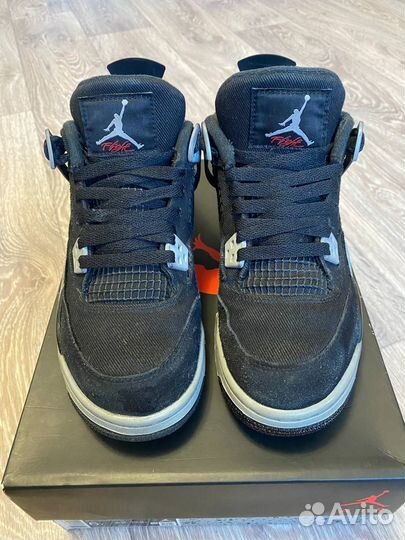 Кроссовки Nike Air Jordan 4 Black Canvas оригинал