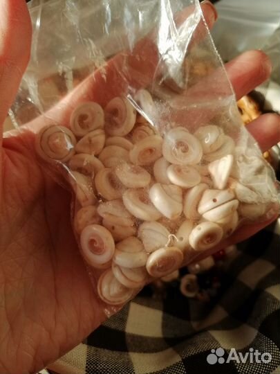 Бусинки, ракушки, подвески, для рукоделия