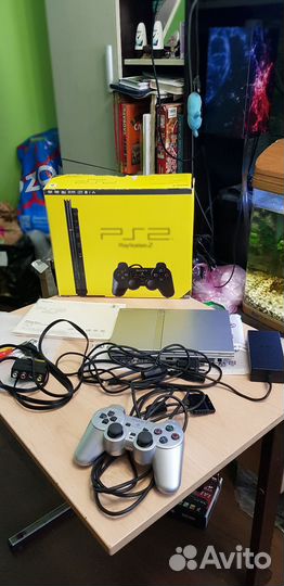 Sony playstation 2 slim silver