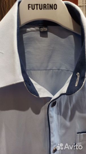 Рубашка школьная для мальчика р. 128-134