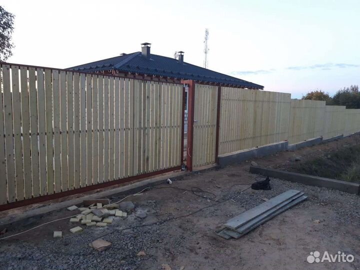 Откатные ворота калитки