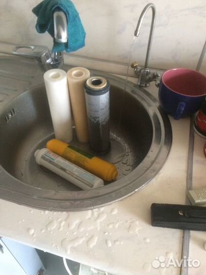 Замена фильтров для воды,Установка фильтров воды