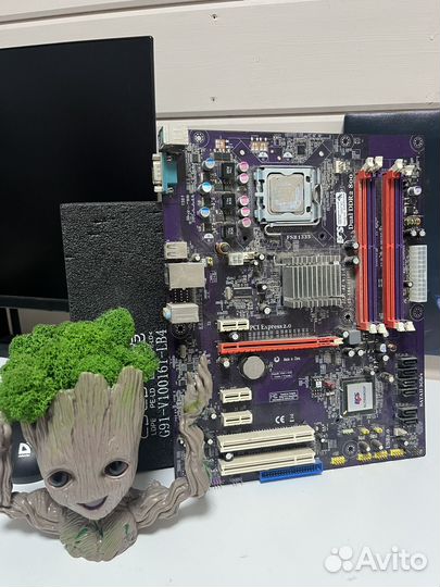 Лот материнские платы с процессорами 4 штуки