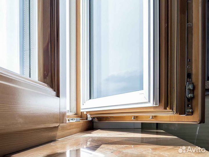 Ремонт окон, стеклопакет ударопрочный RAL1715