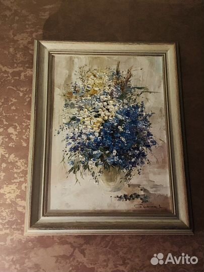 Картина холст масло 60х80 в раме, Гурар Л.И