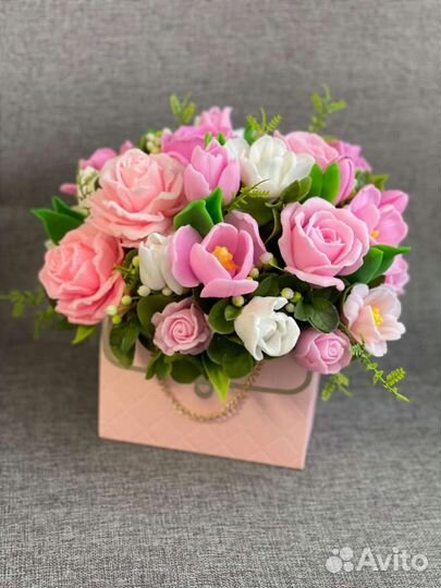 Букет цветов из мыла