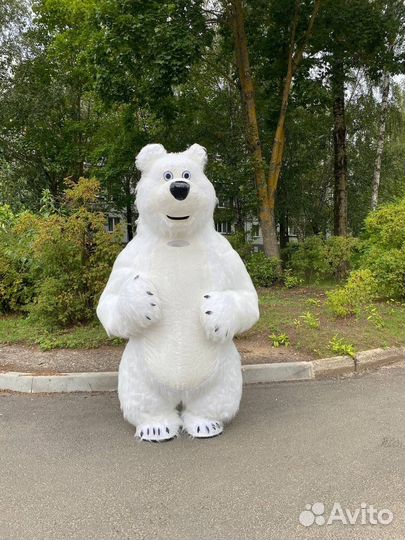 Ростовая кукла хит белый мишка 2,6 метра