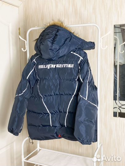 Пуховик supreme x jordan