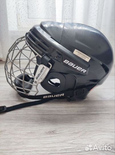 Хоккейный шлем BHH2100JR и коньки 33.5 bauer