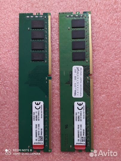 Kingston DDR4 16Гб (2х8) 3200 мгц