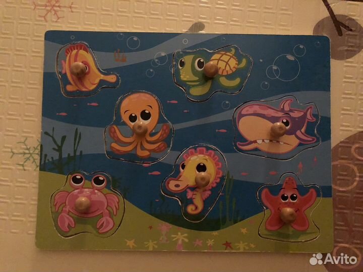 Деревянные развивающие игрушки для малышей