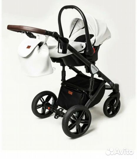 Коляска Verdi mokka 3 в 1 белая
