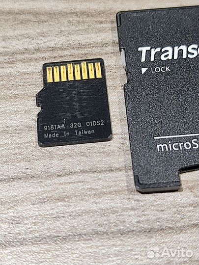 Флешка Micro SD 32 Gb Transcend и 64 Gb Smartbuy