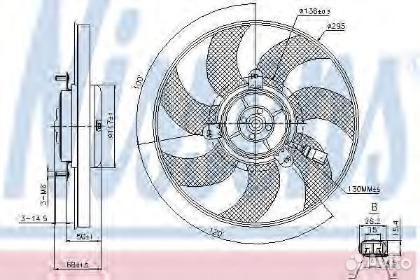 Вентилятор 85733 nissens