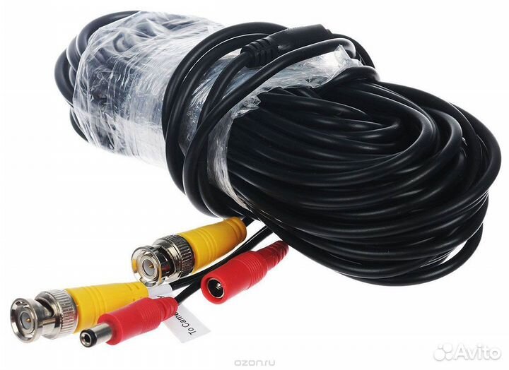 Кабель комбинированный для видеонаблюдения BNC/DC