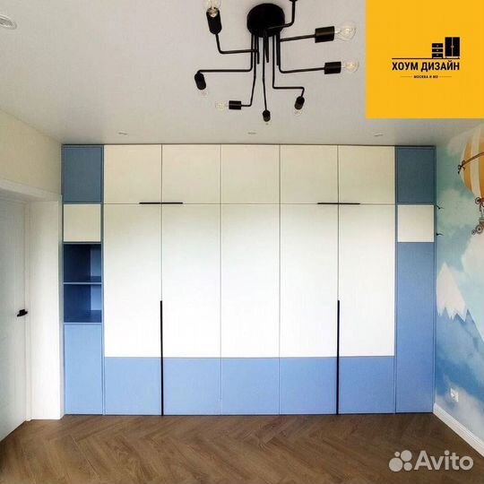 Шкаф распашной с фрезерованными фасадами