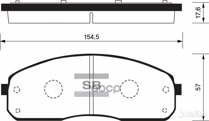 Колодки тормозные передние SP1175 SP1175 Sangsin