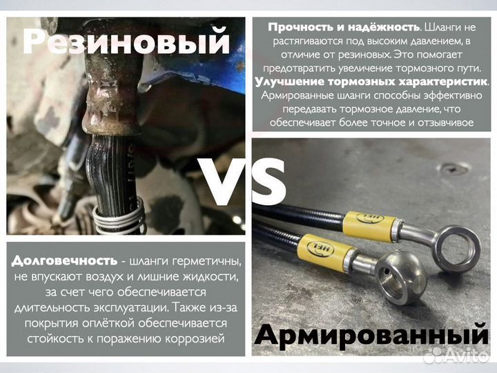 Армированные тормозные шланги на Lexus IS200