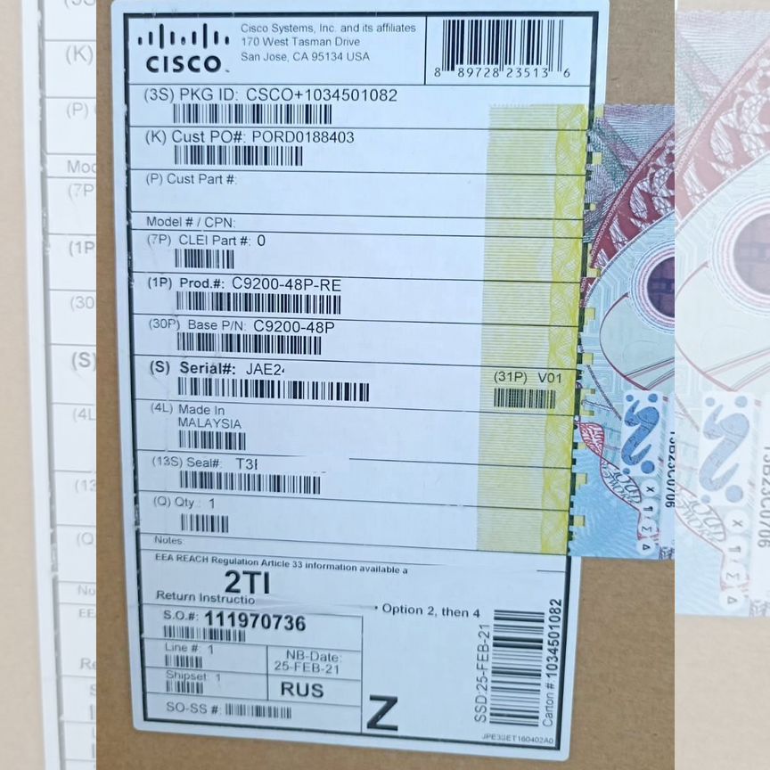 [C9200-48P-RE] Коммутатор Cisco C9200-48p-Re