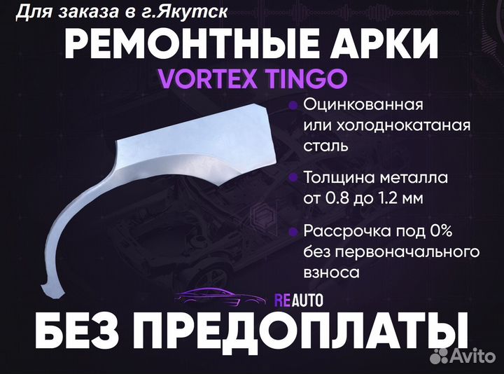 Ремонтные арки на Vortex Tingo