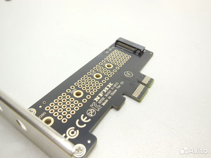 Адаптер переходник nfhk N-M2X1 Ver. 2.0 M.2 (M2) NVMe на PCI-E x1