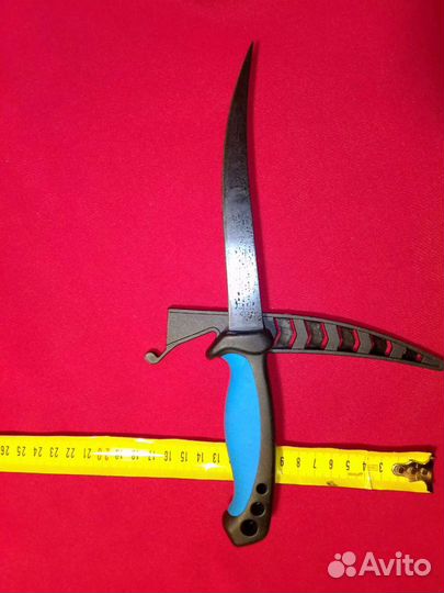 Нож рыбаков-3, филейный, ножны пластик, новый